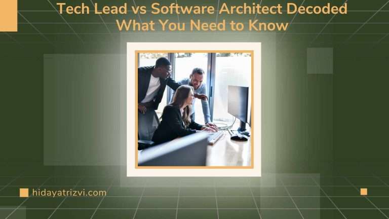 Tech Lead vs Software Architect Decoded: What You Need to Know ...